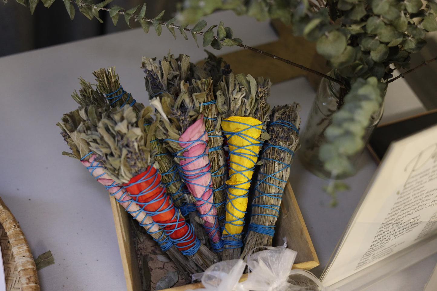 White Sage w/Yellow Rose Petals