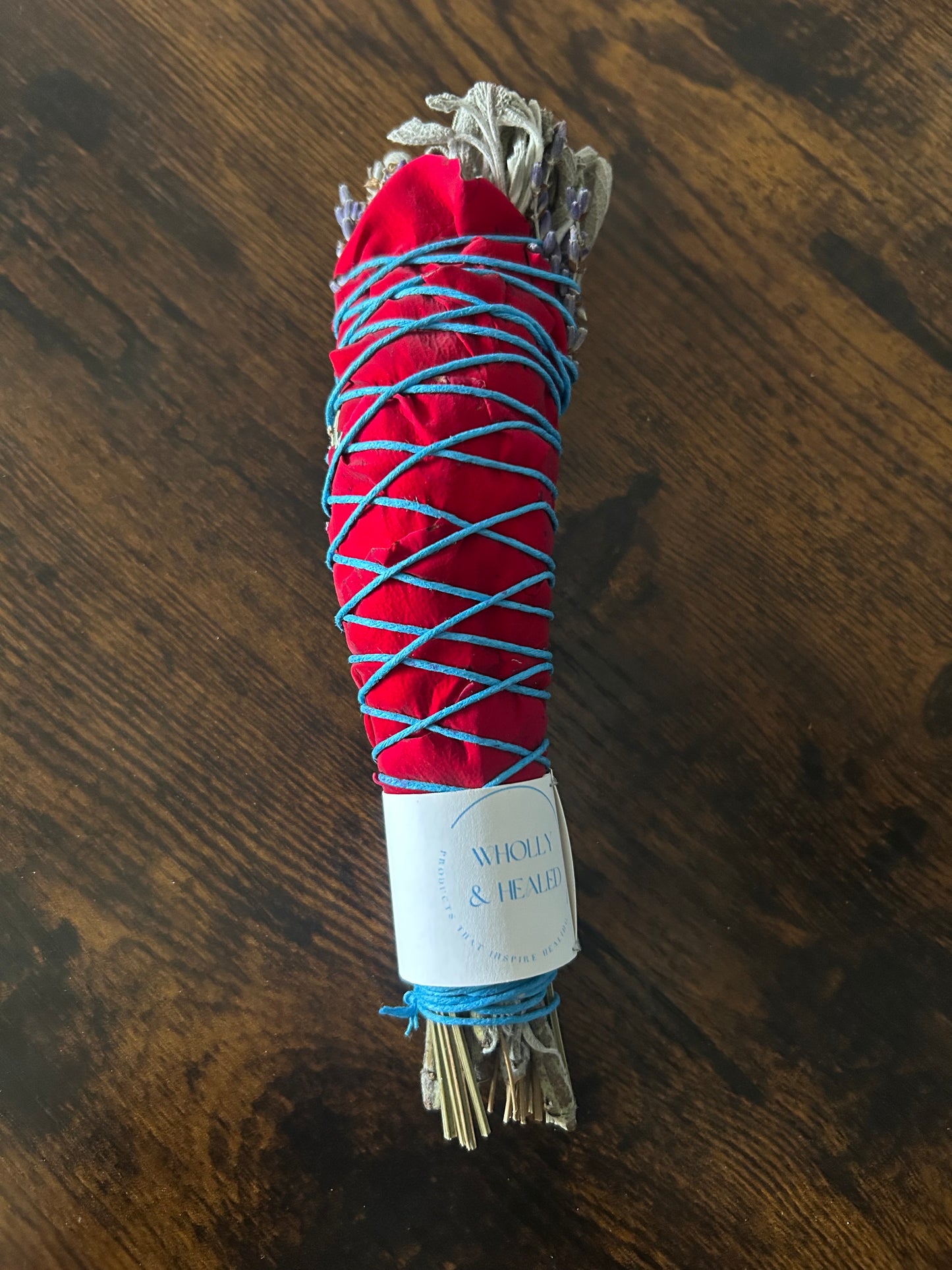 Floral Sage + Lavender - w/ Red rose petals