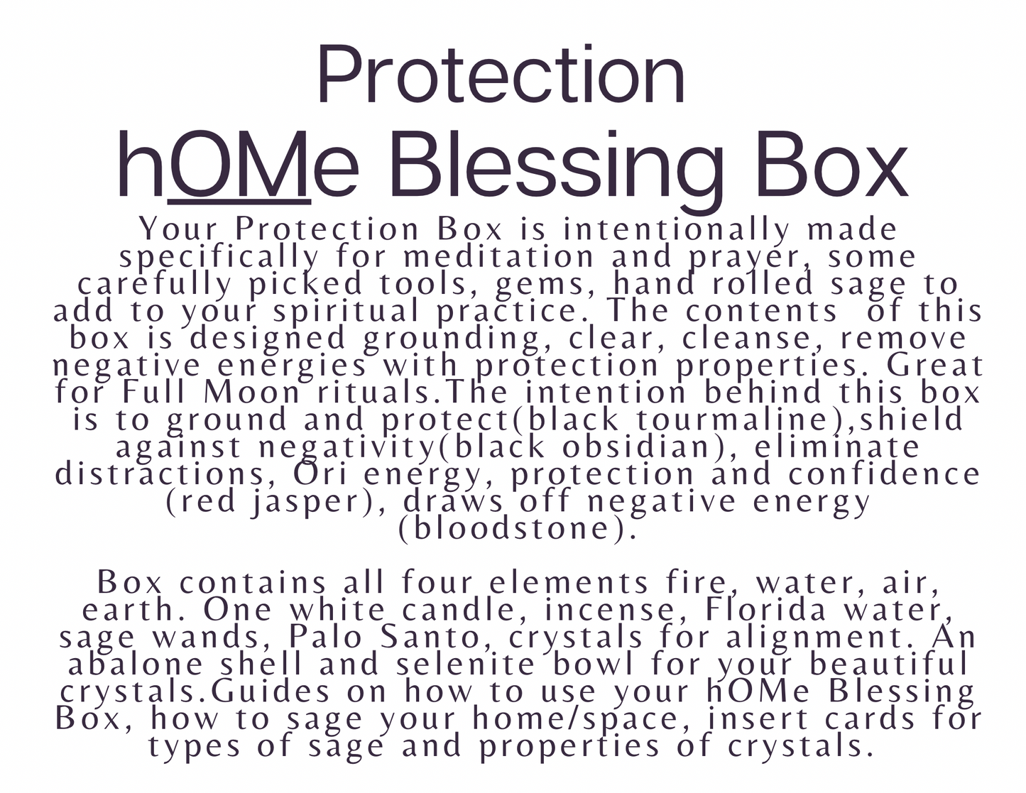 hOMe Blessing Box - Protection