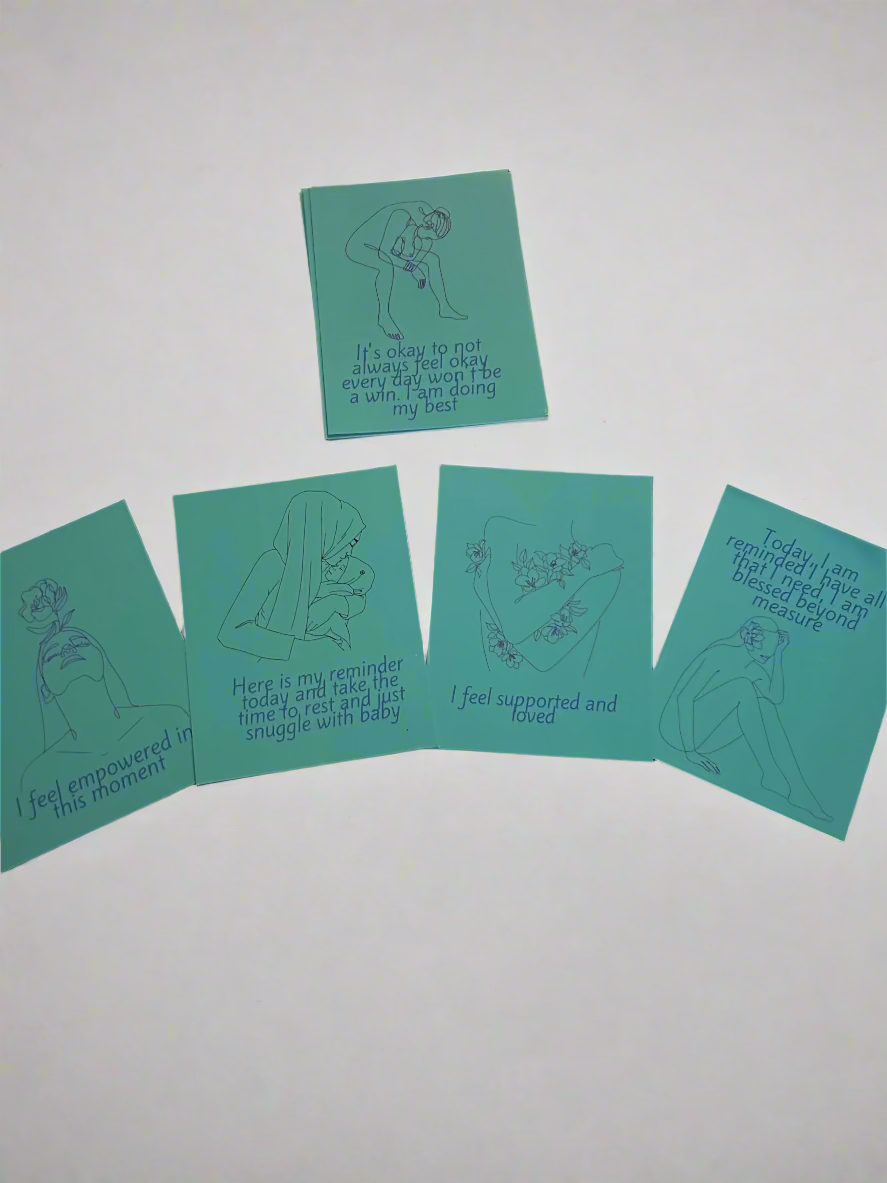 Postpartum Affirmation Card Deck - Breastfeeding Friendly